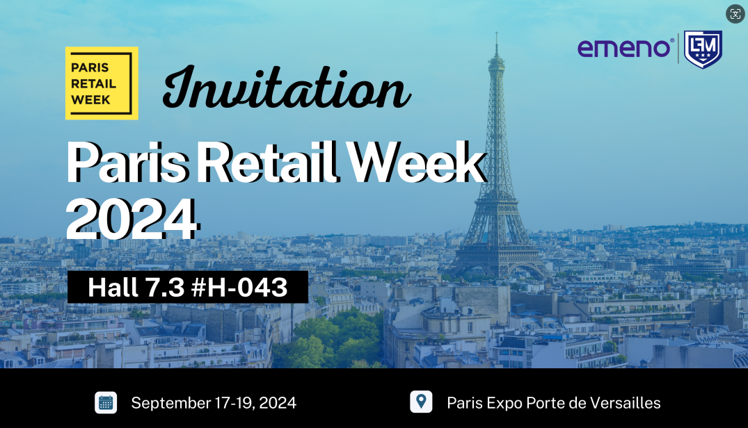 우리는 Paris Retail Week 2024 전시회에 참석할 예정입니다.