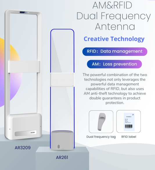 AM+RFID 이중 주파수 채널 도어, 신발 및 의류 매장에 추천!